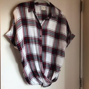 Plaid Francesca’s top